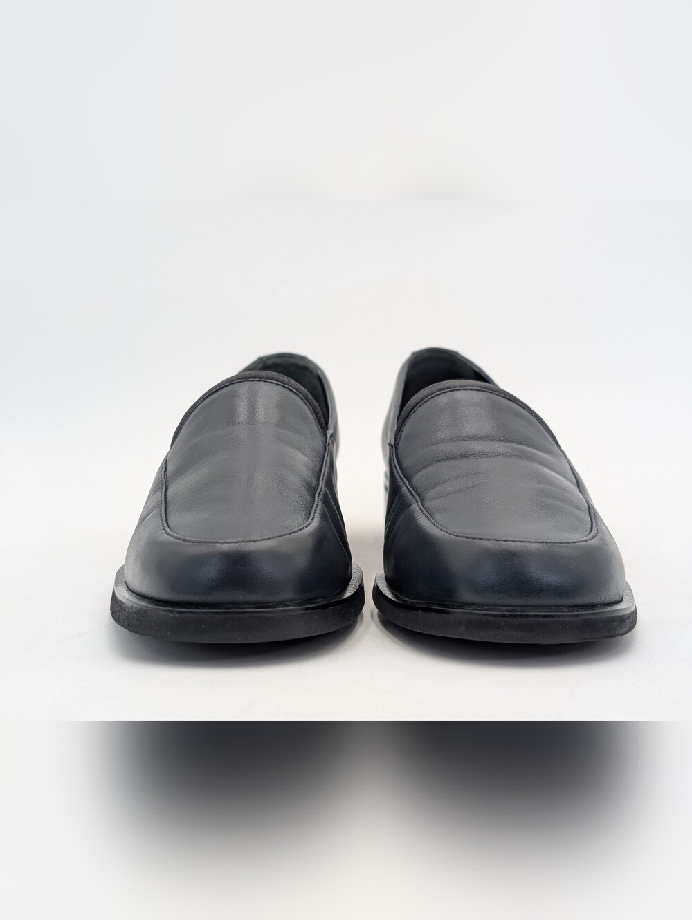 Rockport Sz 6 Women Black Leather Block Heel Loafers Ergonomic Cushioning Insole - Picture 15 of 17